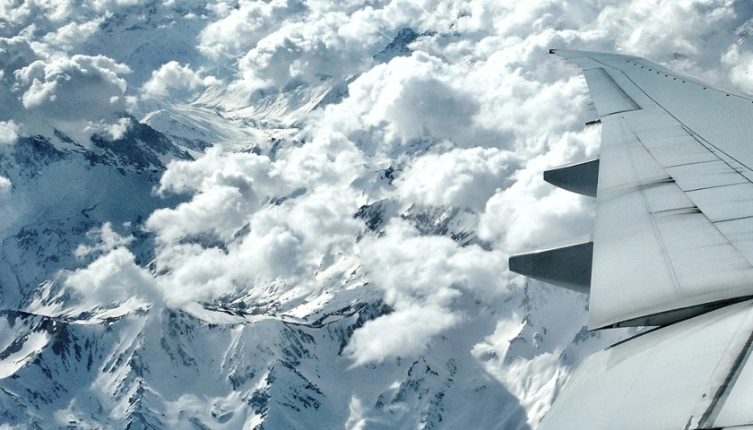 Hora de voltar - Cordilheira dos Andes vista do Avião
